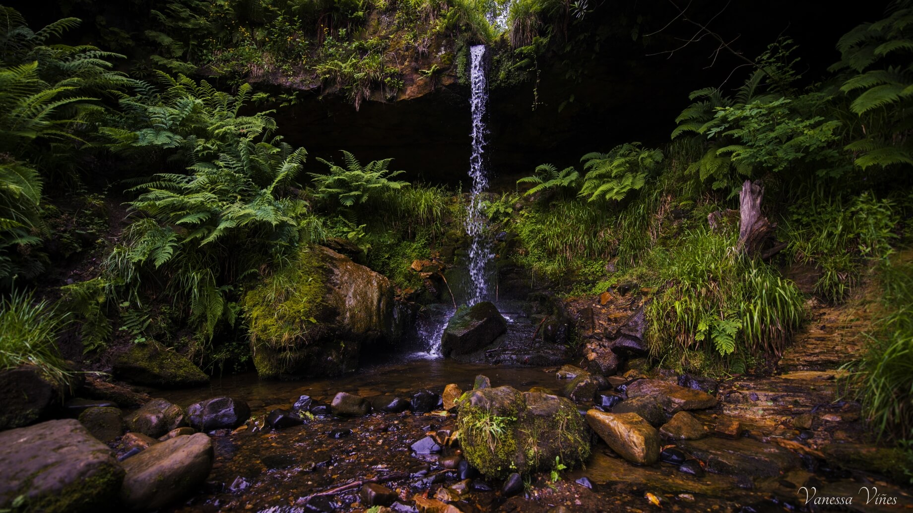 Maspie Den waterfall